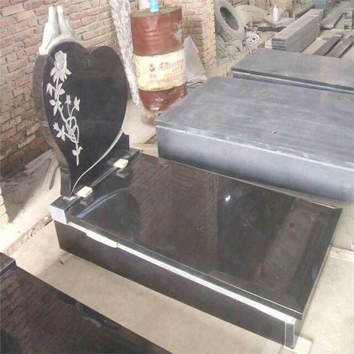 shanxi black granite tombstone