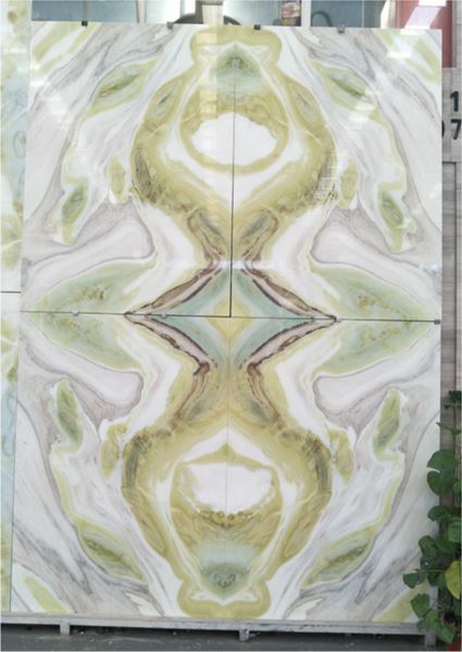 Fairy Green Marble--Bookmatch--B style