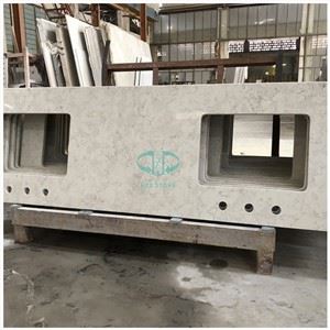 Valkoinen Carrara Quartz Vanity Top