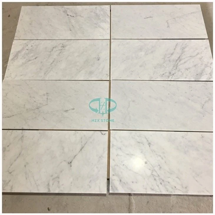Bianco Carrara Honed Marble Tile