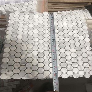 Carrara Valkoinen Marmori mosaiikki laatta