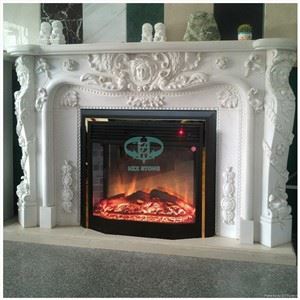 Valkoinen marmoritakka mantel