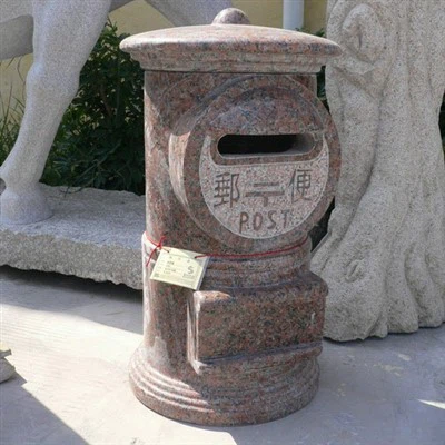 Outdoor Residential luonnonkivi postilaatikko patsas